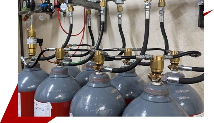 Co2 chemical agent fire suppression systems